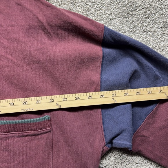 Vintage Eddie Bauer Sport Shop Mens XLT Shirt Color-Block 1/4 Zip Pocket 90s Y2K - Picture 7 of 12